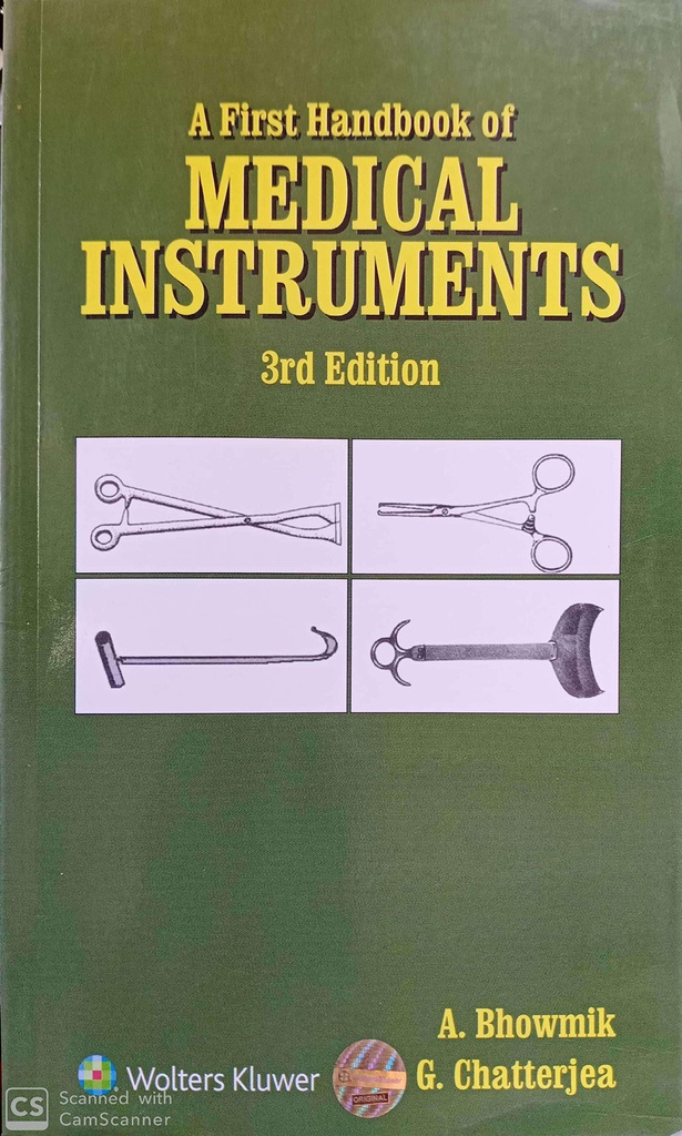 A First Handbook of Medical Instruments, 3/e