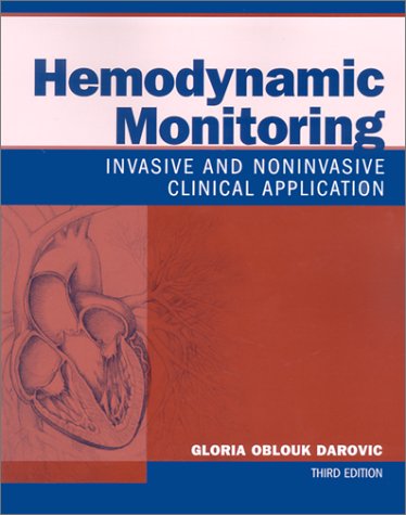 Hemodynamic Monitoring: Invasive and Noninvasive Clinical Application 3ed