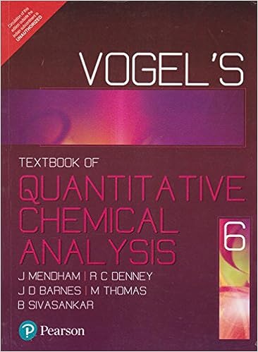 Vogel’s Quantitative Chemical Analysis, 6e