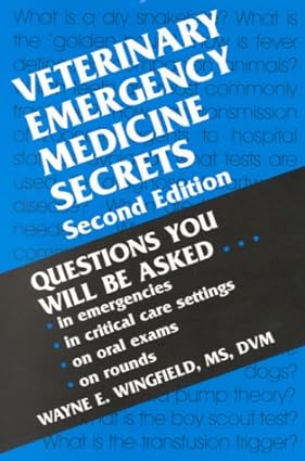 [B9781560534211] Veterinary Emergency Medicine Secrets: 2ed