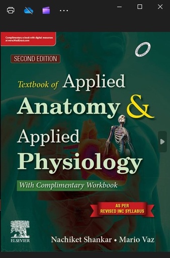 [B9788131265901] Textbook and Workbook of Applied Anatomy and Applied Physiology, 2/e