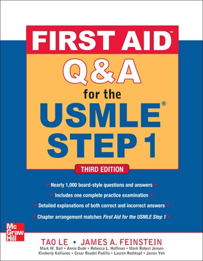 [B9780071744027] FIRST AID Q&A FOR THE USMLE STEP 1